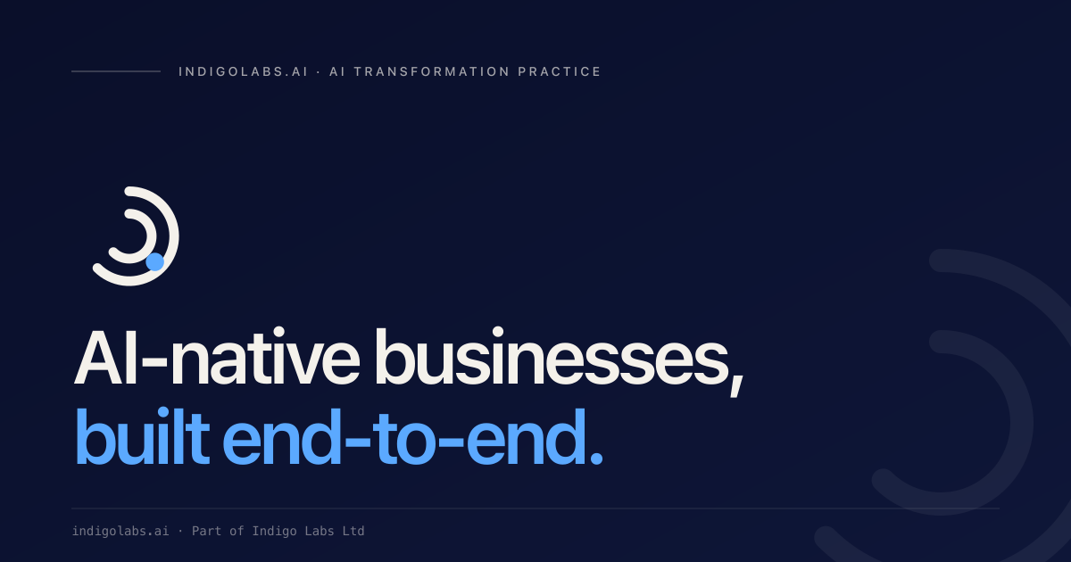 Indigo Lab indigolabs.ai · AI Transformation for Business